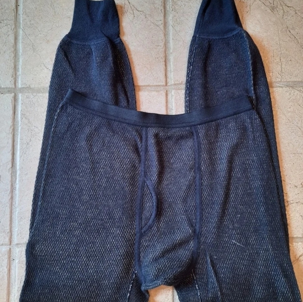 New Long Underwear Bottoms L Navy Blue Morgan Performance Wear